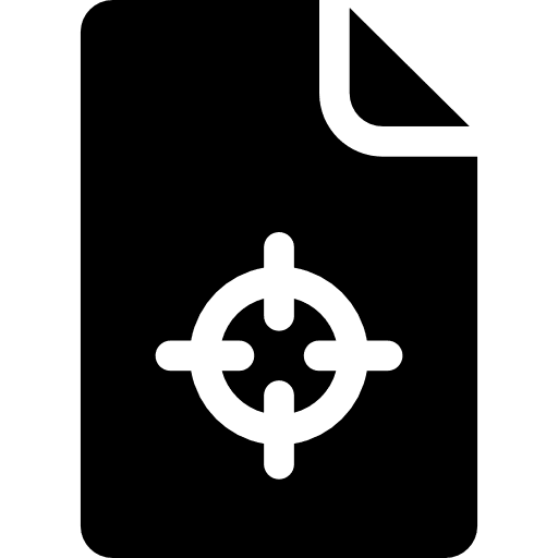 Target in page target documents document icon