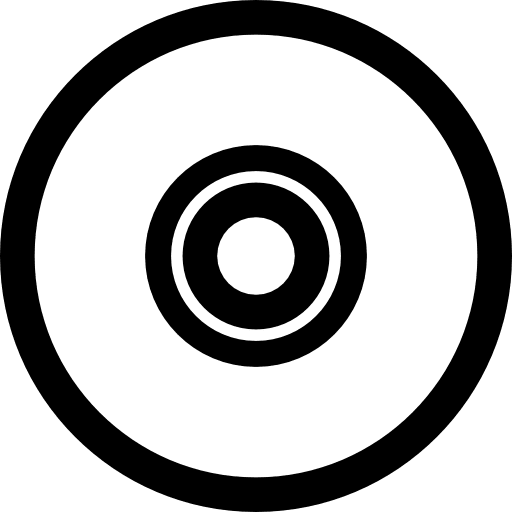 Cd record bluray circle dvd icon