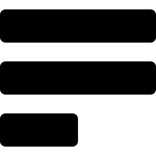 Left alignment paragraph shapes align text format icon