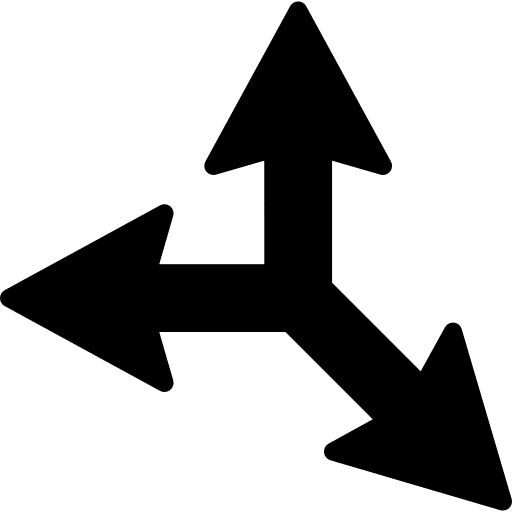 Multiple arrows direction directions arrows icon