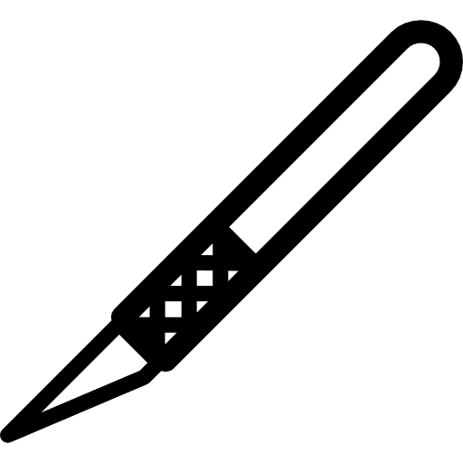 Surgeon scalpel knife knifes scalpels icon