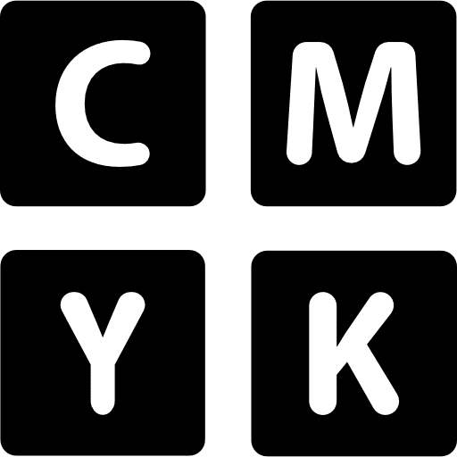 Cmyk keys letters letter interface icon