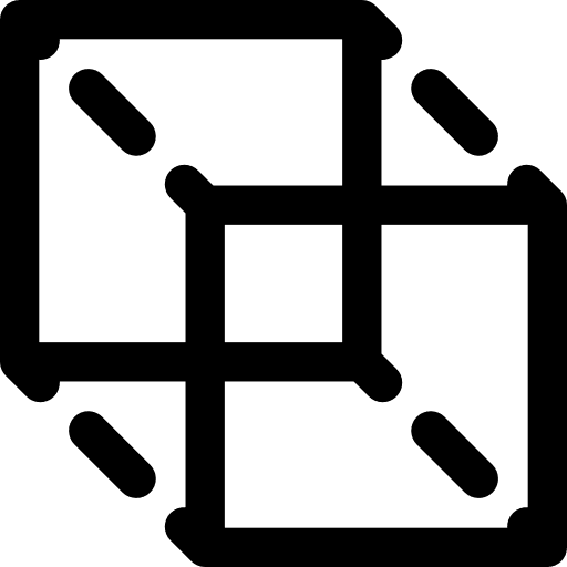 3d design geometry shapes squares icon