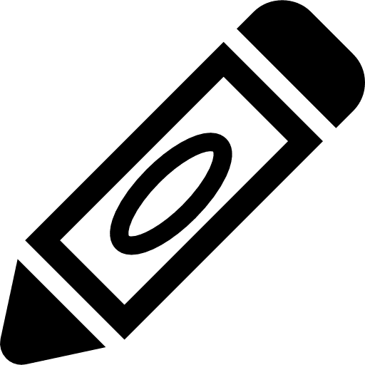 Drawing crayon drawing crayon pencil icon