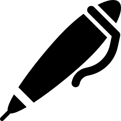 Calligraphy signature school material calligraphy pen school supplies icon