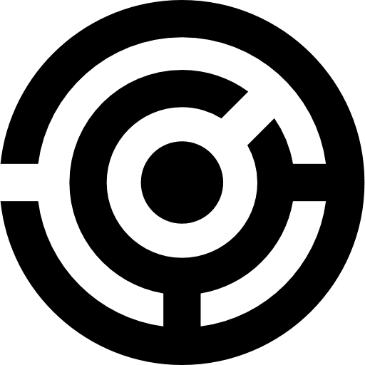 Dart board gun target targeting circular target icon