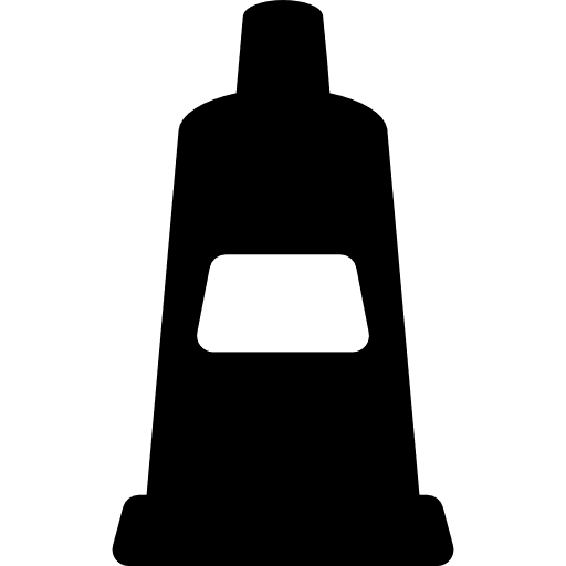 Gel tube paste lotion paint icon