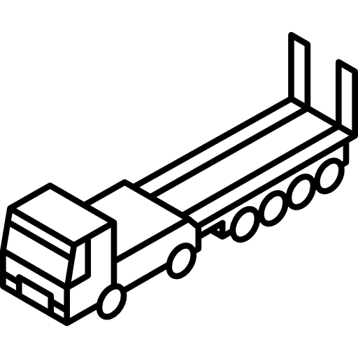 Trawl transport automobile vehicle icon