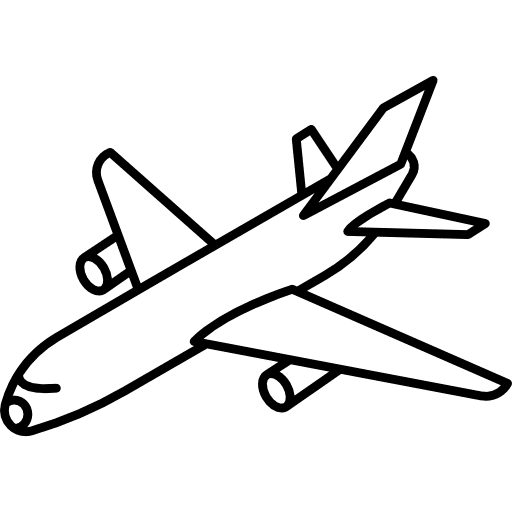 Aircraft airline transport airplane icon