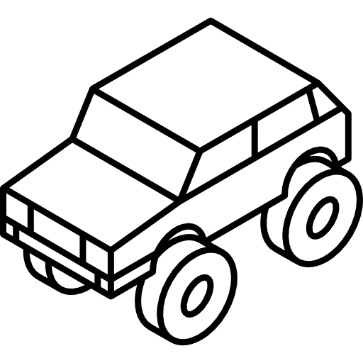 Bigfoot vehicle cars transport icon Bigfoot vehicle cars transport icon