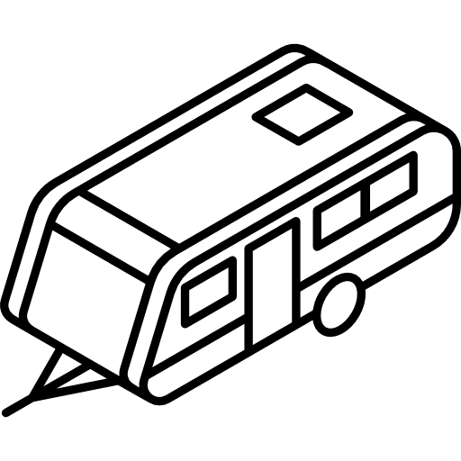 Trailer camping vehicle transport icon Trailer camping vehicle transport icon