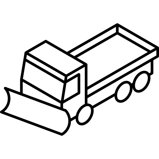 Truck cleaner snow trucking automobile transport icon