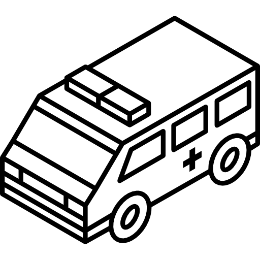 Ambulance transport vehicle emergency icon Ambulance transport vehicle emergency icon