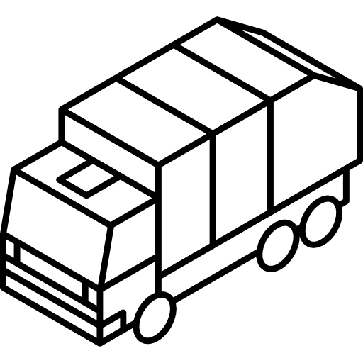 Garbage truck transport waste trash icon Garbage truck transport waste trash icon