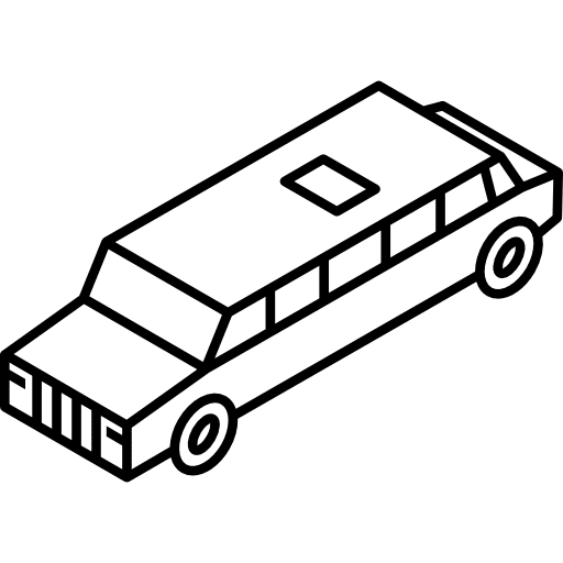 Limousine car automobile transport icon Limousine car automobile transport icon
