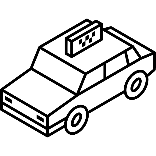 Taxi automobile car transport icon Taxi automobile car transport icon