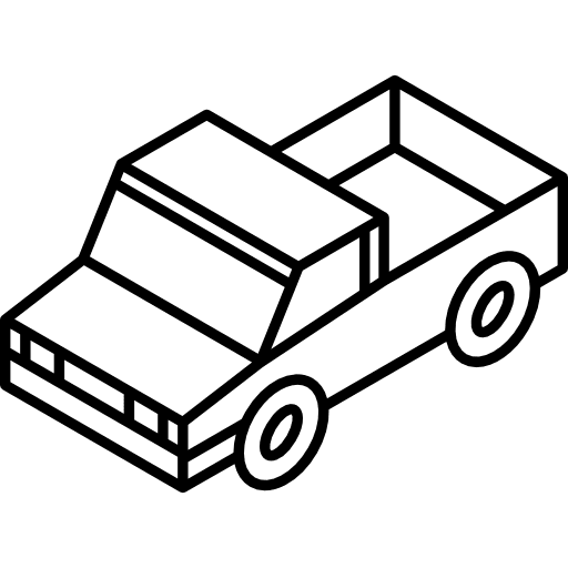 Pickup car automobile vehicle icon Pickup car automobile vehicle icon