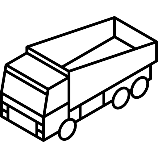 Tipper truck vehicle automobile icon Tipper truck vehicle automobile icon