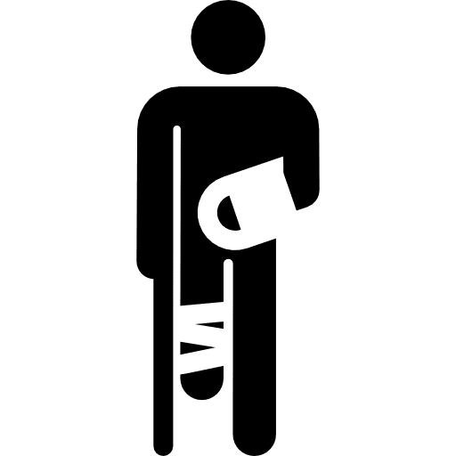 Accident security compensation accident icon