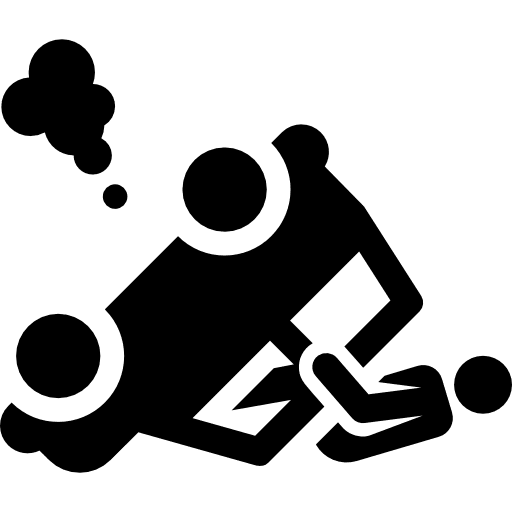 Accident vehicle people transport icon