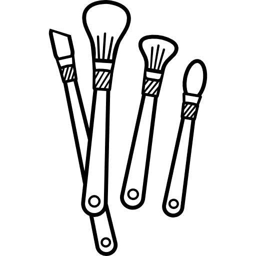 Brushes beauty salon beauty makeup icon Brushes beauty salon beauty makeup icon