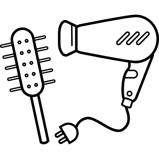 Hair dryer technology beauty hair dryer icon