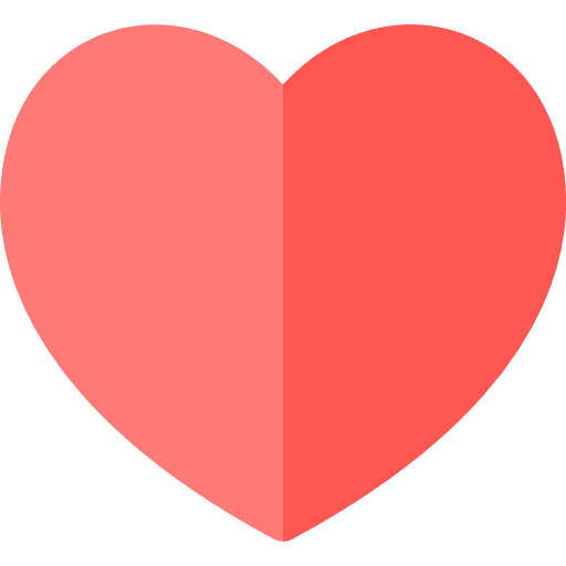 Heart love and romance like shapes icon