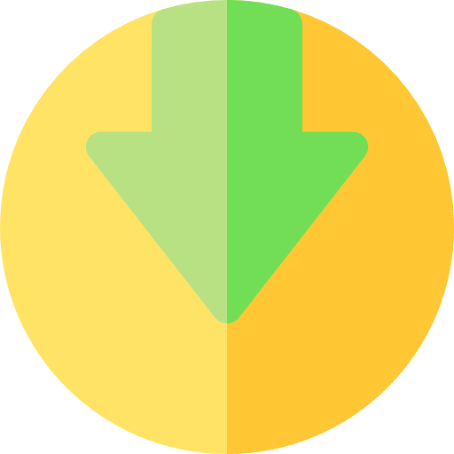 Download down arrow low multimedia option icon