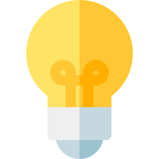 Idea light networking bulb icon