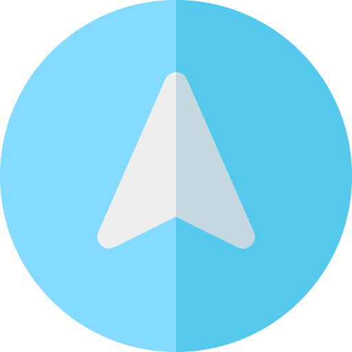 Triangle arrows caret ascending icon