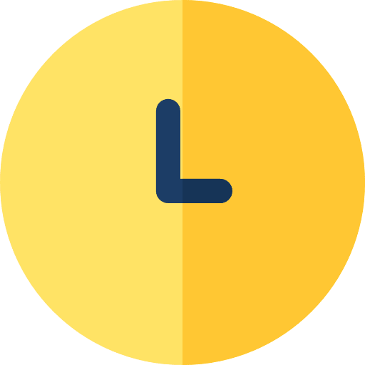 Clock time and date time watch icon