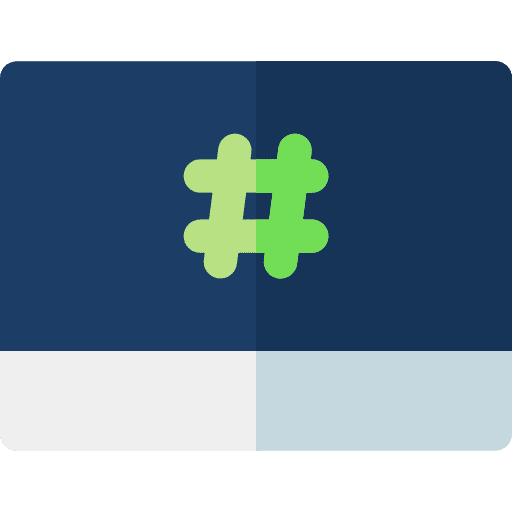 Hash key pound hash key sign icon