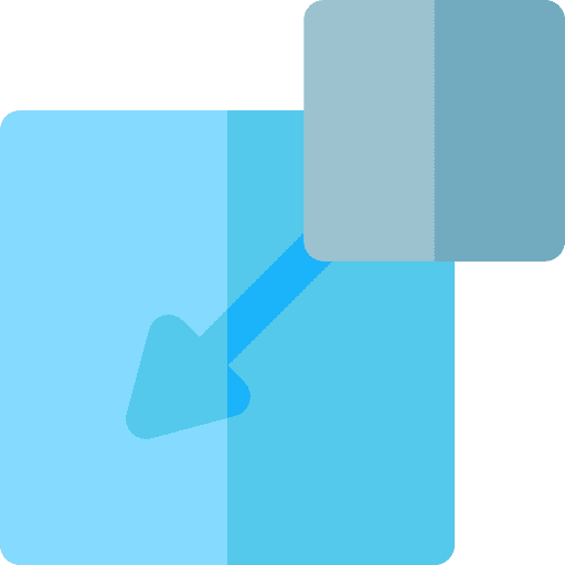 Insert cell square insert icon