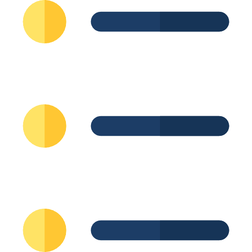 List archive text lines favorite icon