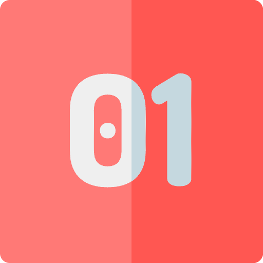 Number 1 number 1 day technology icon