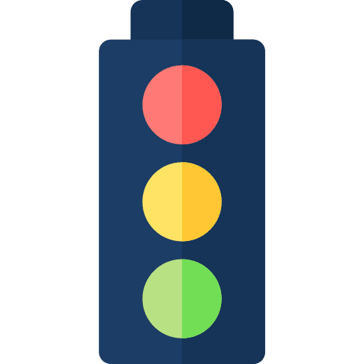 Traffic light stop traffic light seo and web icon