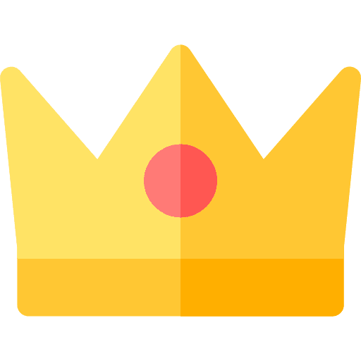 Crown royalty seo and web shapes icon