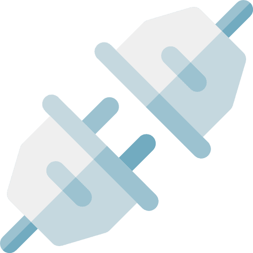 Plug electrical electronics plug icon
