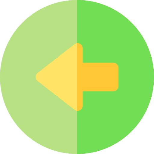 Previous arrows left arrow return icon