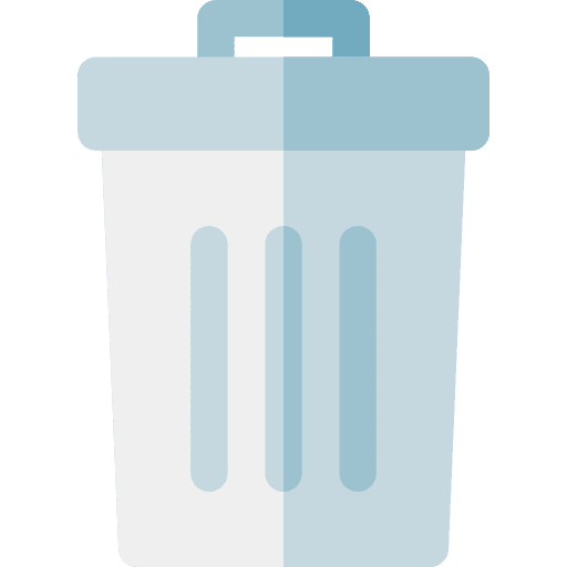 Rubbish delete interface can icon