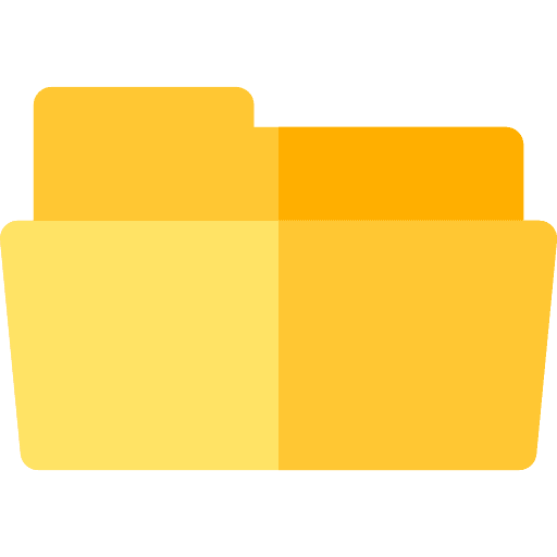 Folder files and folders storage office material icon