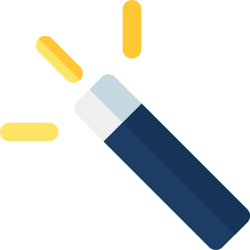 Magician wand magician seo and web icon