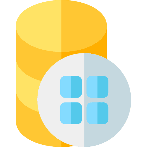 Data windows seo and web data icon