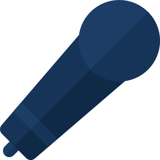 Microphone sound communications radio icon