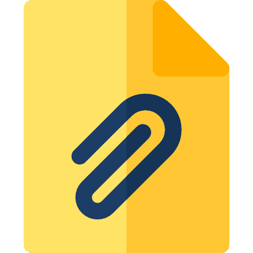 Attached seo and web attached file icon