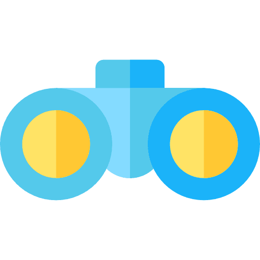 Binoculars networking binoculars search icon