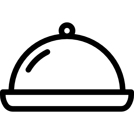 Cloche dish food and restaurant cloche icon