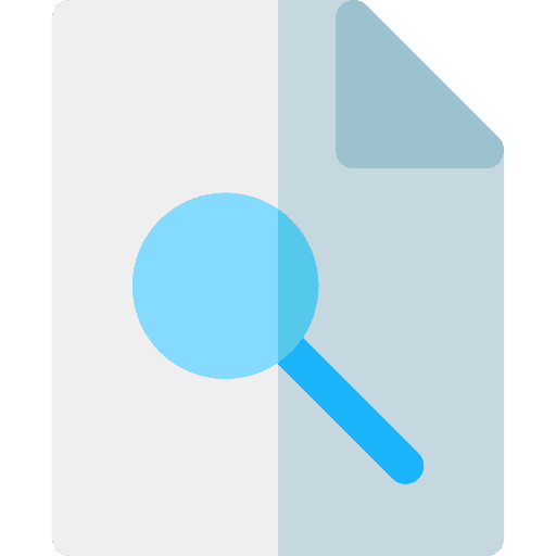 Search magnifying glass loupe zoom icon