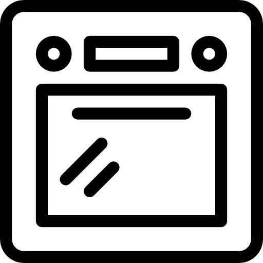 Oven kitchen furniture and household oven icon Oven kitchen furniture and household oven icon