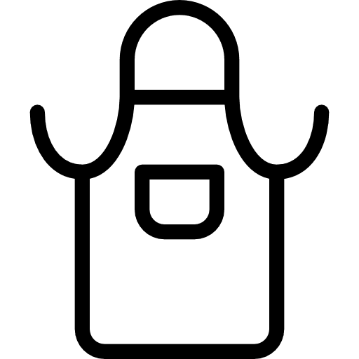 Apron fashion protection cloth icon Apron fashion protection cloth icon